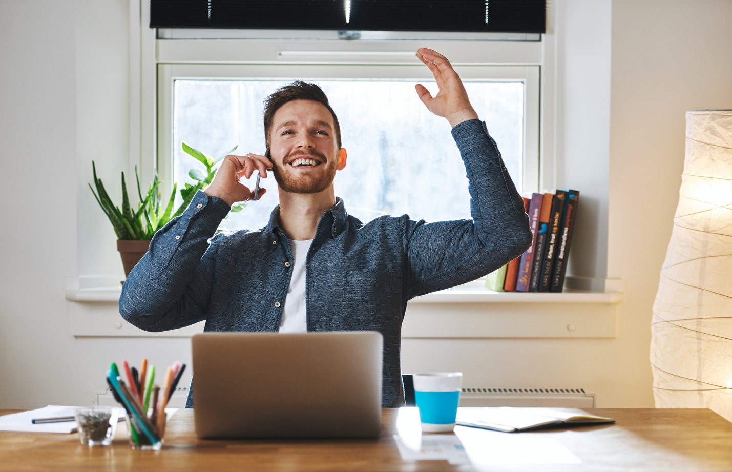 Successful Entrepreneur Looking Happy